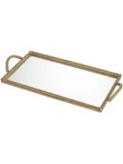 Tálca Salvi Rectanguar L vintage sárgaréz kivitelben