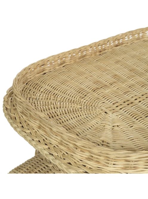 Elefánt alakú rattan kisasztal