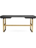 Nathaniel íróasztal, antracitszürke tölgy furnér, szálcsiszolt sárgaréz kivitelben