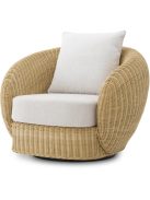 Forgószék Rafael természetes rattan sentier krém