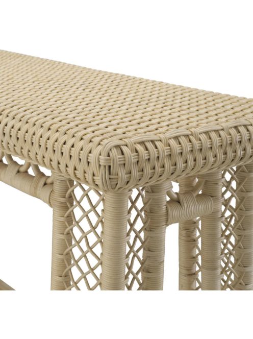 Saba konzolasztal, natúr rattan