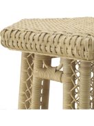 Saba Hexagon natúr rattan kisasztal