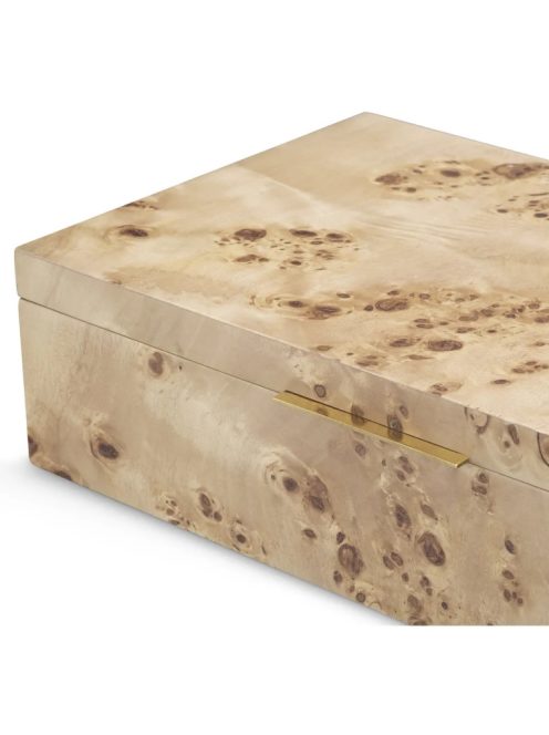 Box Faro világosbarna mappa burl furnér