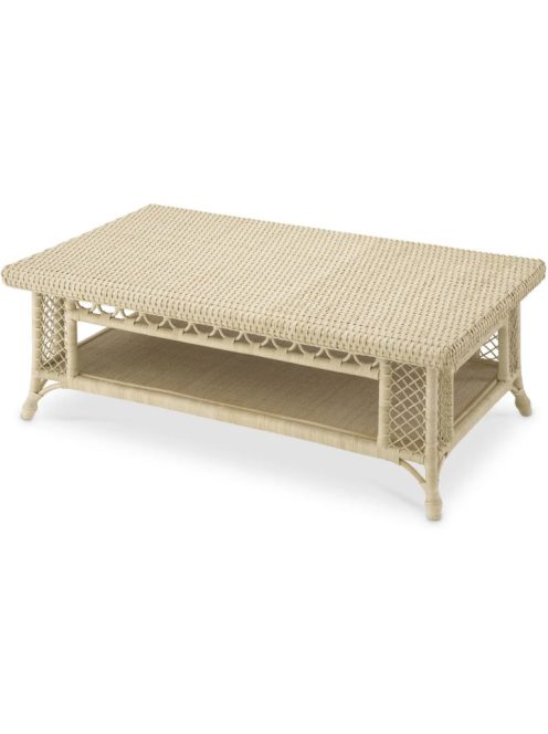 Saba dohányzóasztal, téglalap alakú, natúr rattan