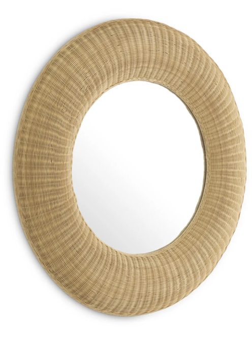 Idora natúr rattan tükör