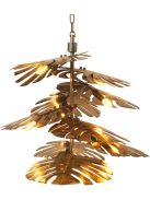 Chandelier Tropique vintage sárgaréz kivitelben