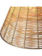 Kon Tiki medál, vintage sárgaréz bevonattal, natúr rattan