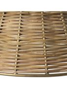 Kon Tiki medál, vintage sárgaréz bevonattal, natúr rattan
