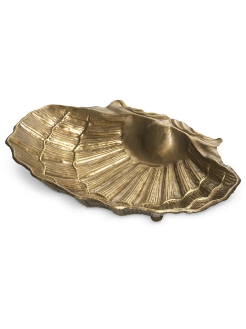 Tál Seashell vintage sárgaréz kivitelben