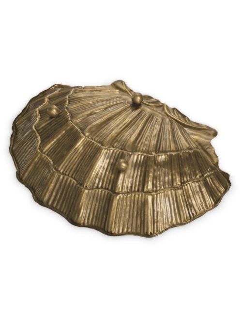 Tál Seashell vintage sárgaréz kivitelben