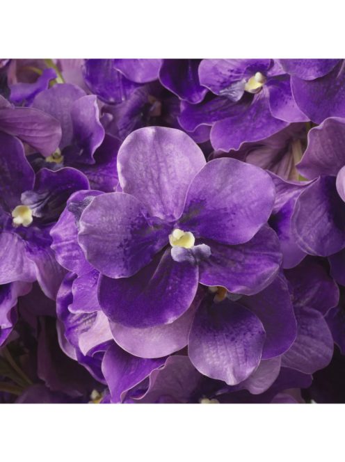 Vanda orchidea csokor lila, igazi tapintású 24 db
