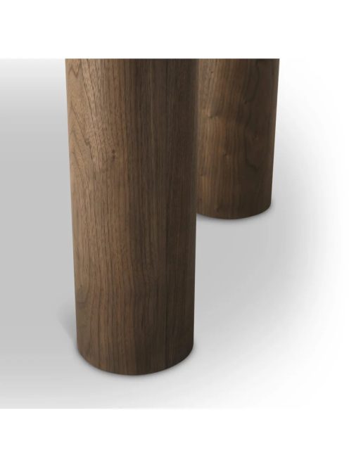 Presedio étkezőasztal, dió furnér, biano lila márvány