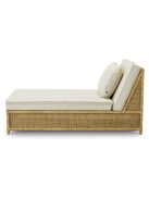 Kültéri moduláris heverő Hampton Single műrattan Saville bézs