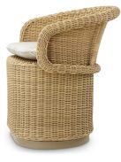 Kültéri étkezőszék, San Remo műrattan, bézs színű, savaville