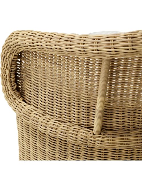 Kültéri étkezőszék, San Remo műrattan, bézs színű, savaville