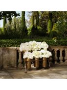 Kijelző állvány Maison des Fleurs vintage sárgaréz kivitelben, 6 vödörrel