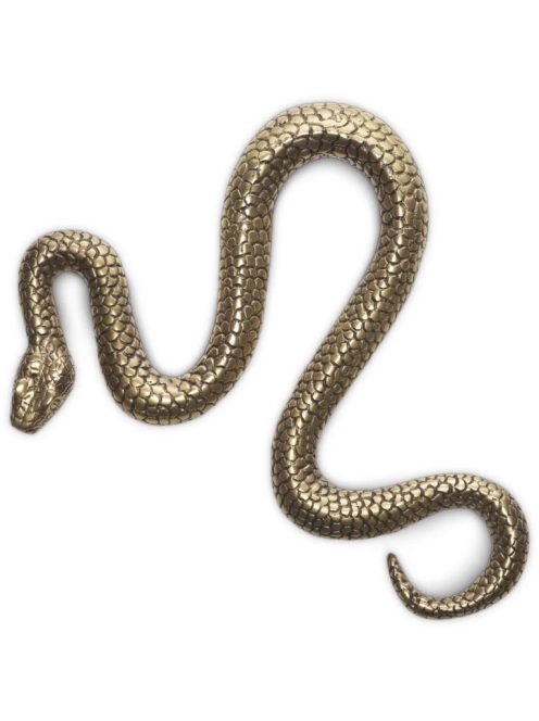 Object Serpent vintage sárgaréz kivitelben