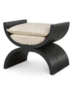   Claybourne szék, fekete tölgy furnér, bouclé, sonata, krémszínű