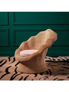 Lounge Fotel Somerly natúr rattan krémszínű