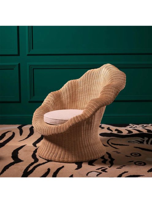 Lounge Fotel Somerly natúr rattan krémszínű