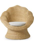 Lounge Fotel Somerly natúr rattan krémszínű