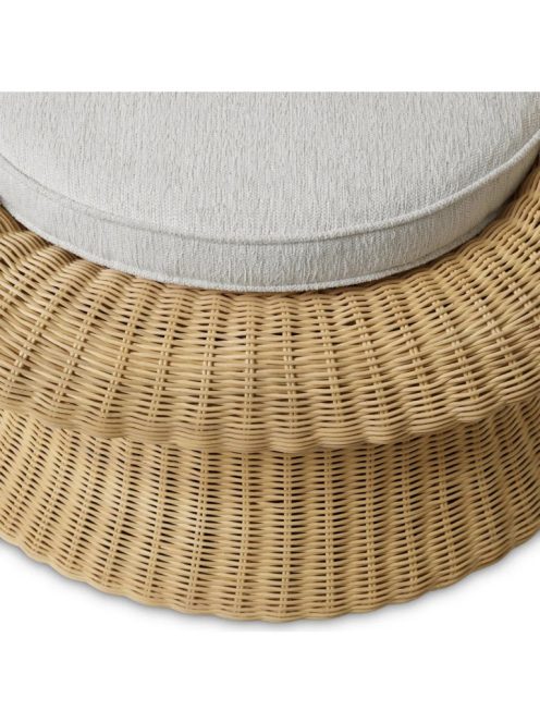 Lounge Fotel Somerly natúr rattan krémszínű