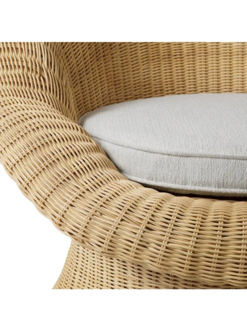 Lounge Fotel Somerly natúr rattan krémszínű