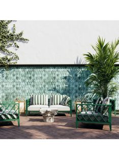  Ocean Club kültéri kanapé S zöld blaise törtfehér florent zöld
