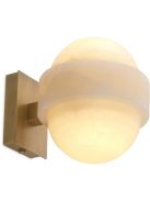Icarus antik sárgaréz alabástrom fali lámpa