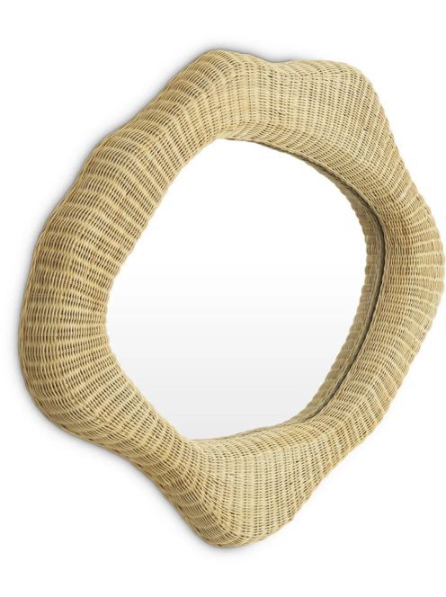 Bilbao tükör natúr rattan