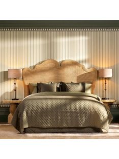 natúr rattan fejtámla Boudoir
