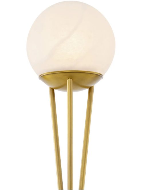 CDJ Izzy állólámpa, antik sárgaréz bevonattal, alabástrom
