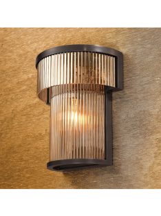 CDJ fali lámpa Andromeda bronz kiemelésű füstüveg