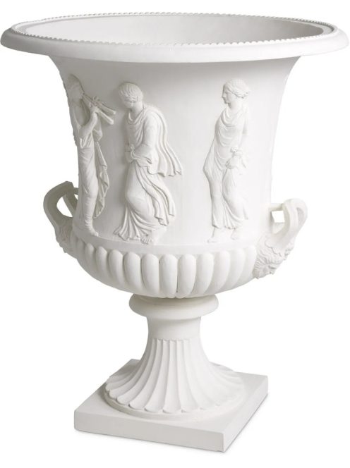 Váza kehely-krater homokkő bevonattal