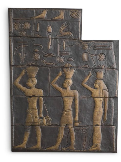 Akhtihotep bronz bevonatú fali tárgy