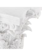 Acanthus fehér márvány dohányzóasztal