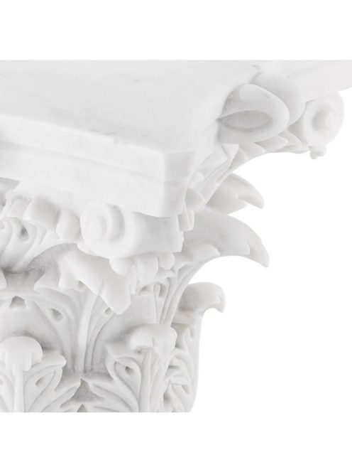 Acanthus fehér márvány dohányzóasztal