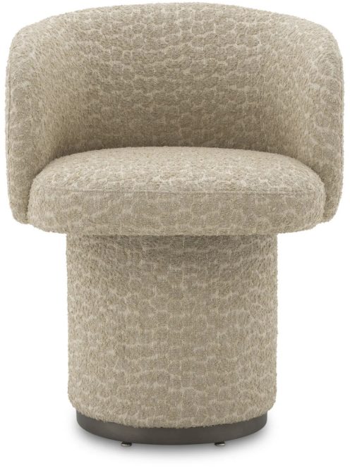 Étkezőszék Marly bronz bevonattal, vaux jacquard bézs