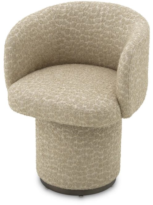 Étkezőszék Marly bronz bevonattal, vaux jacquard bézs