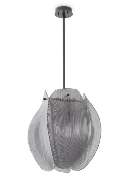Hibis S csillár bronz bevonattal, füstüveg